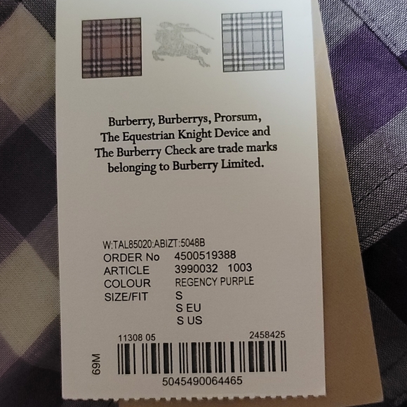 Burberry Shirt size S - Picture 4 of 13